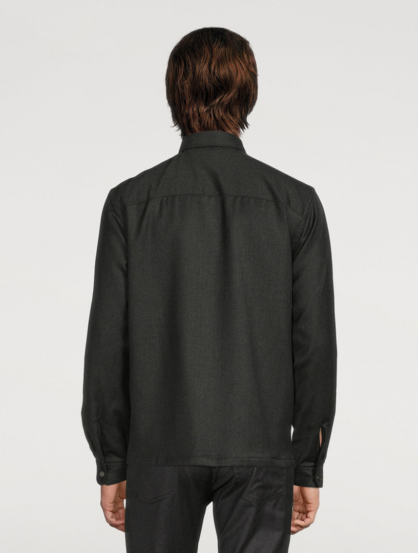 Tech Wool Padded Overshirt