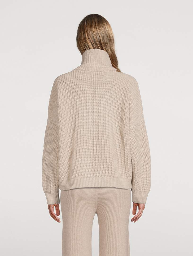 Mela Ribbed Cashmere Cardigan