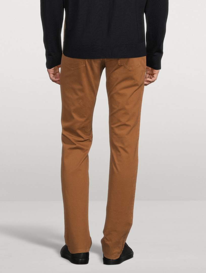 Cotton Stretch Slim-Fit Pants