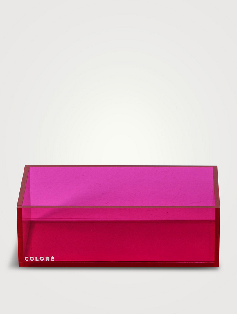 Small Neon Clear Acrylic Tray