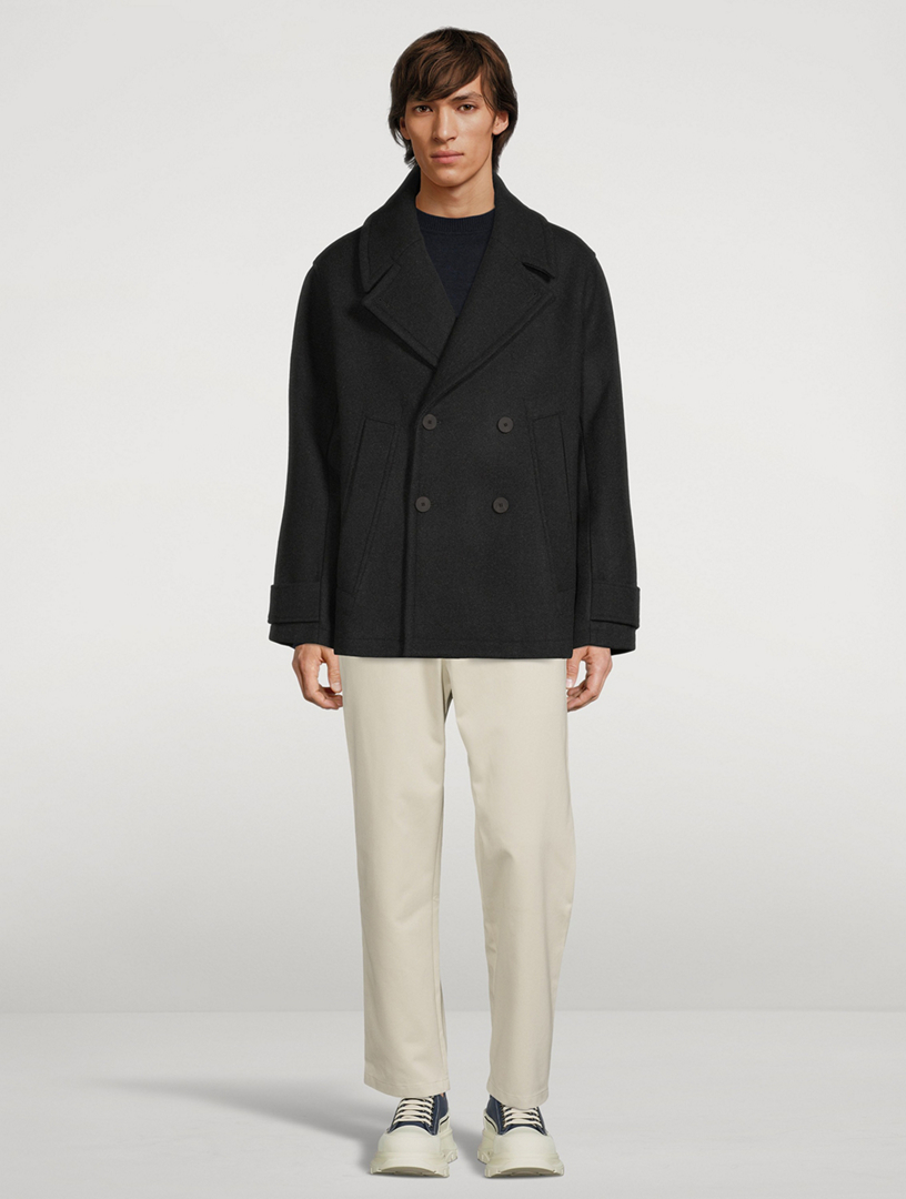 STUDIO NICHOLSON Deal Wool Pea Coat | Holt Renfrew