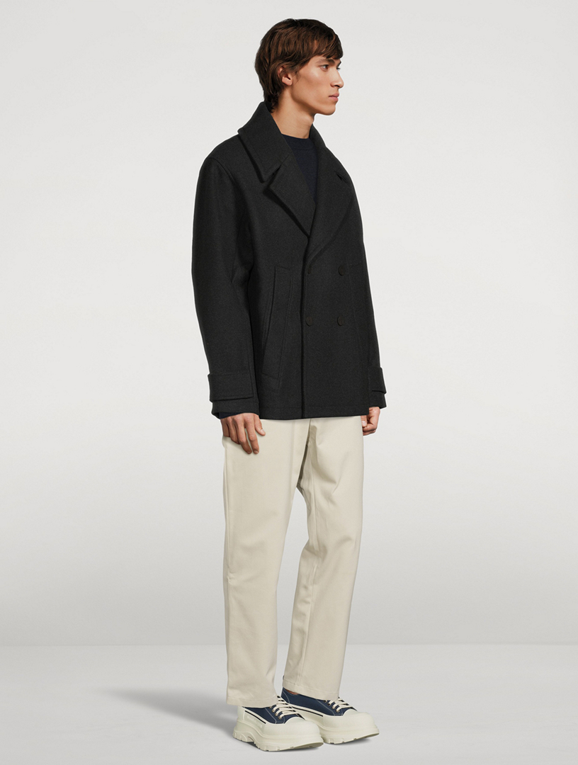 STUDIO NICHOLSON Deal Wool Pea Coat | Holt Renfrew