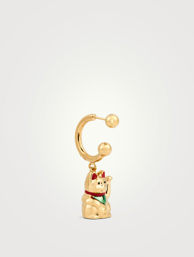 24K Goldplated Maneki Neko Earring
