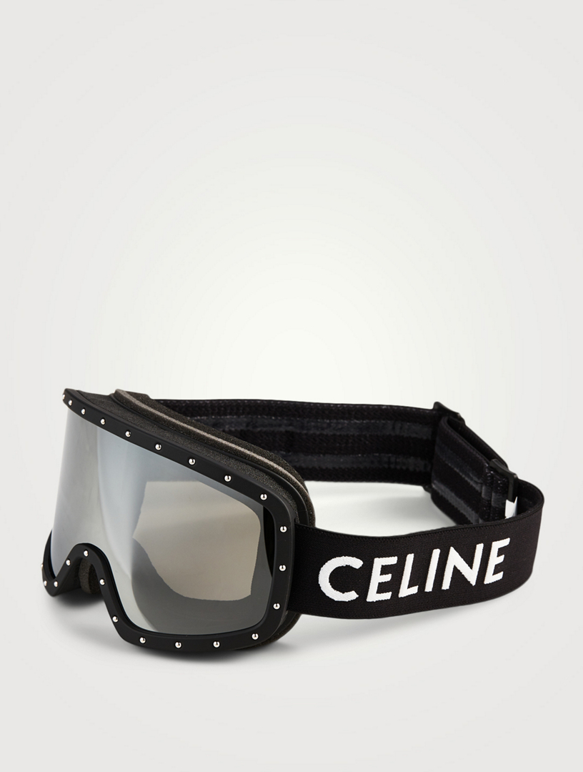 CELINE EYEWEAR Studded ski goggles  Ski goggles, Ski accessories, Goggles