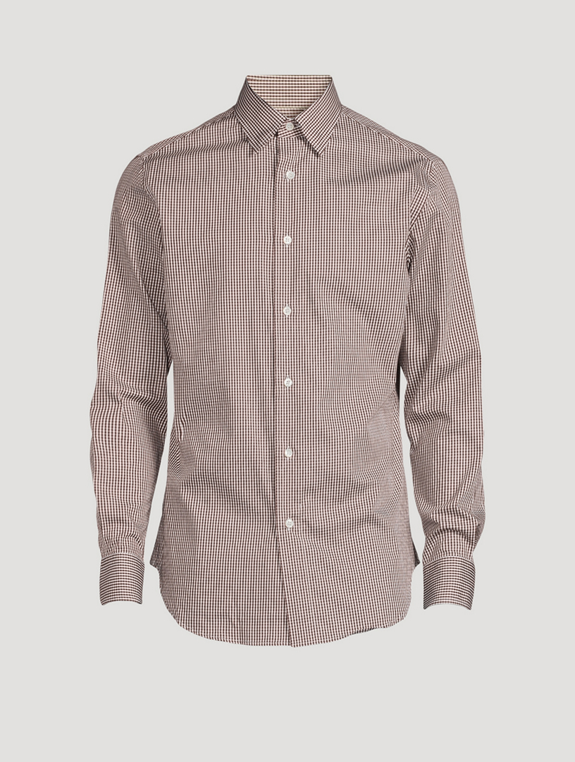 Cotton Shirt Grid Print