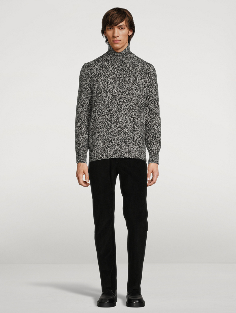 Cashmere And Silk High-Neck Sweater