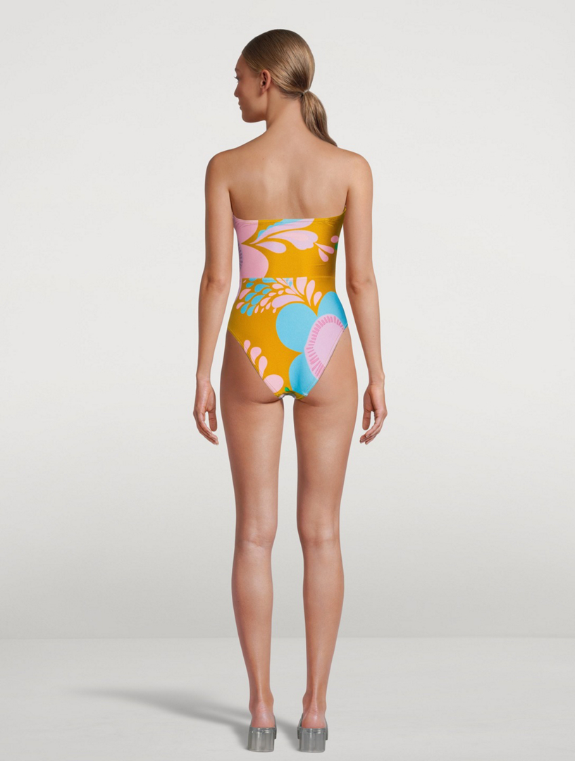 Teddy Double-Ring One-Piece Swimsuit