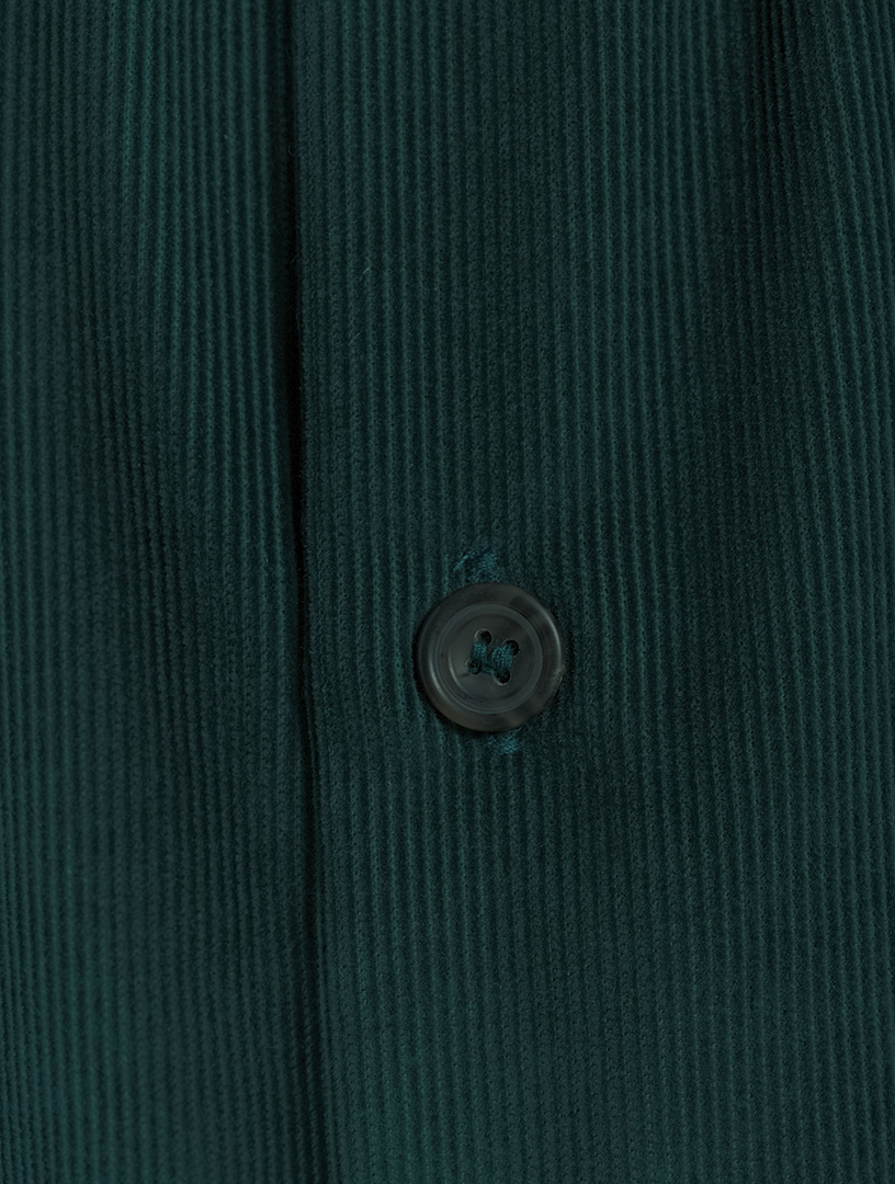 Corduroy Midi Shirt Dress