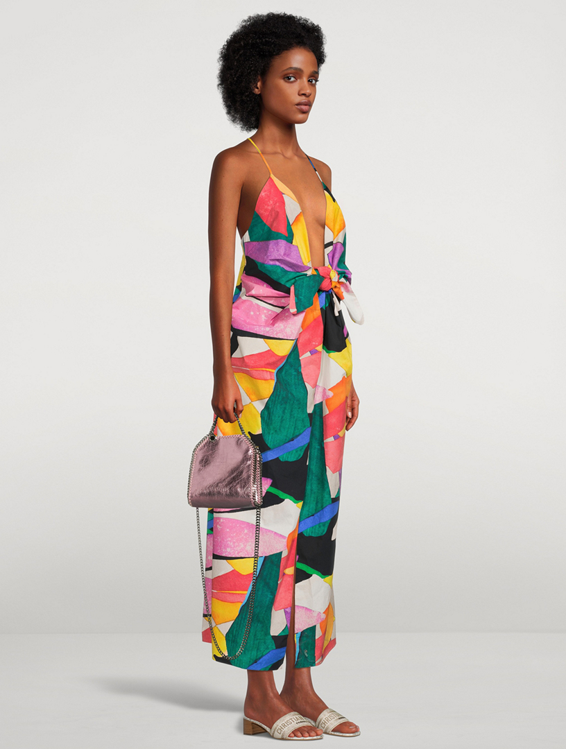Lolita Organic Cotton Midi Dress Delotia Print