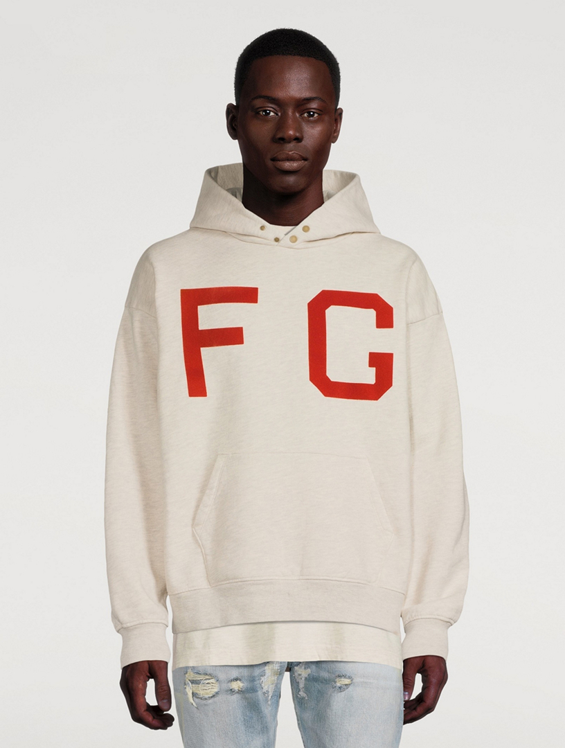 Fear Of God Baseball Hoodie Cream Heather White In Neutrals