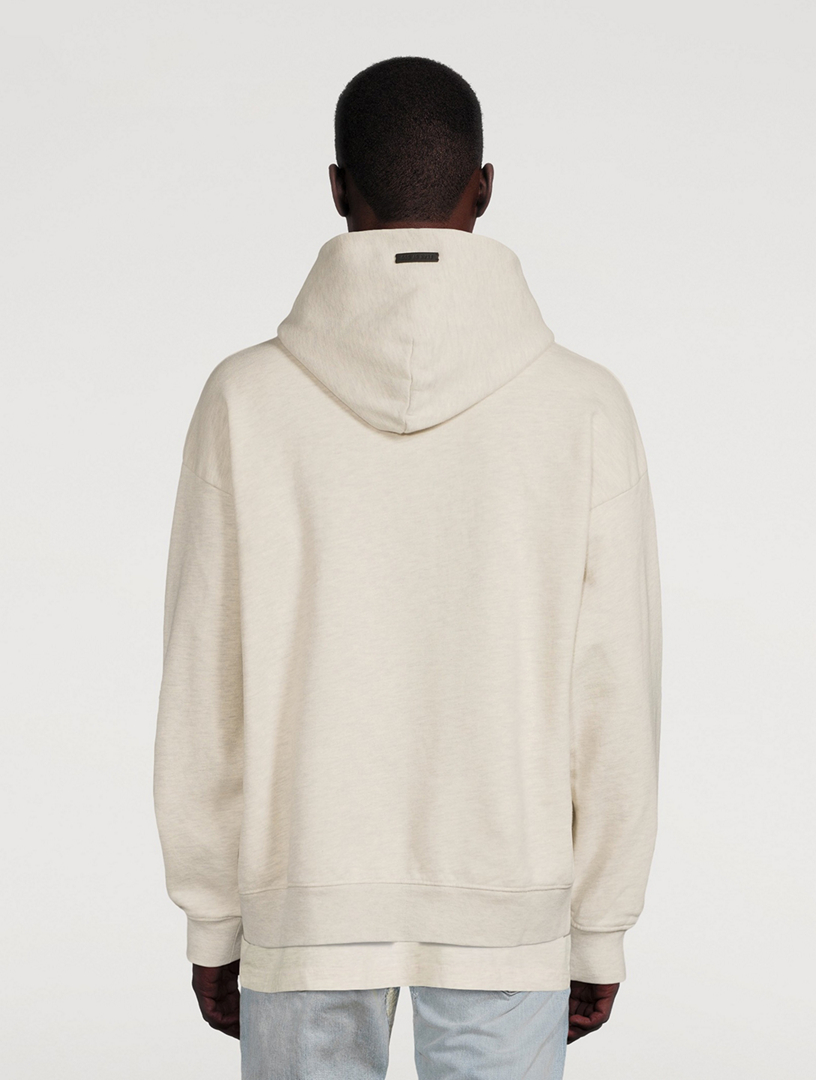 Fear Of God Baseball Hoodie Cream Heather White In Neutrals