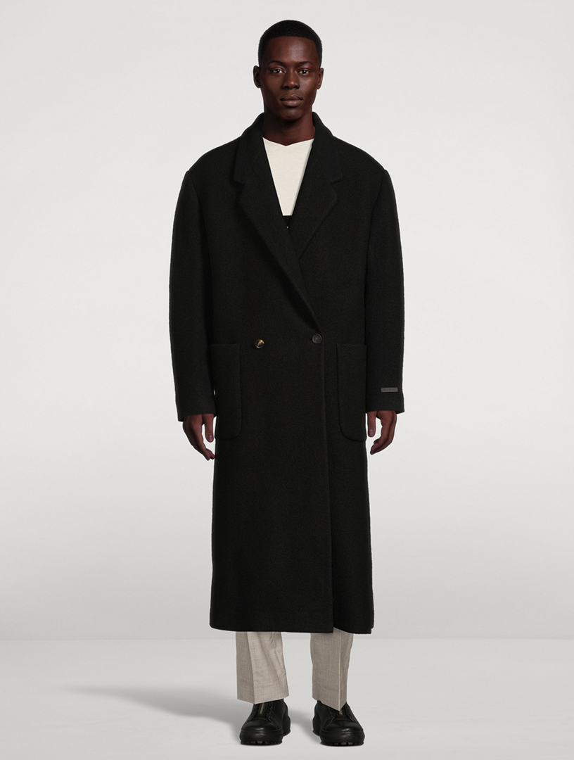 Boucle Wool Overcoat