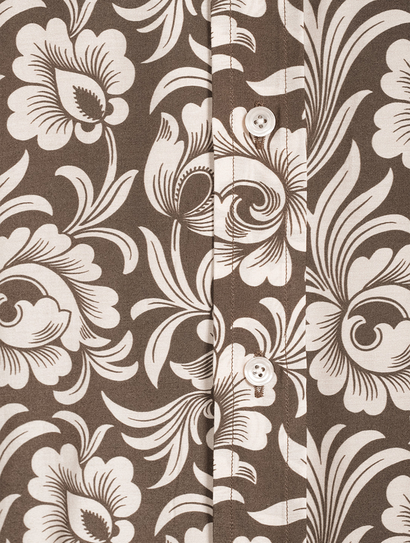 Long-Sleeve Shirt Antique Floral Print
