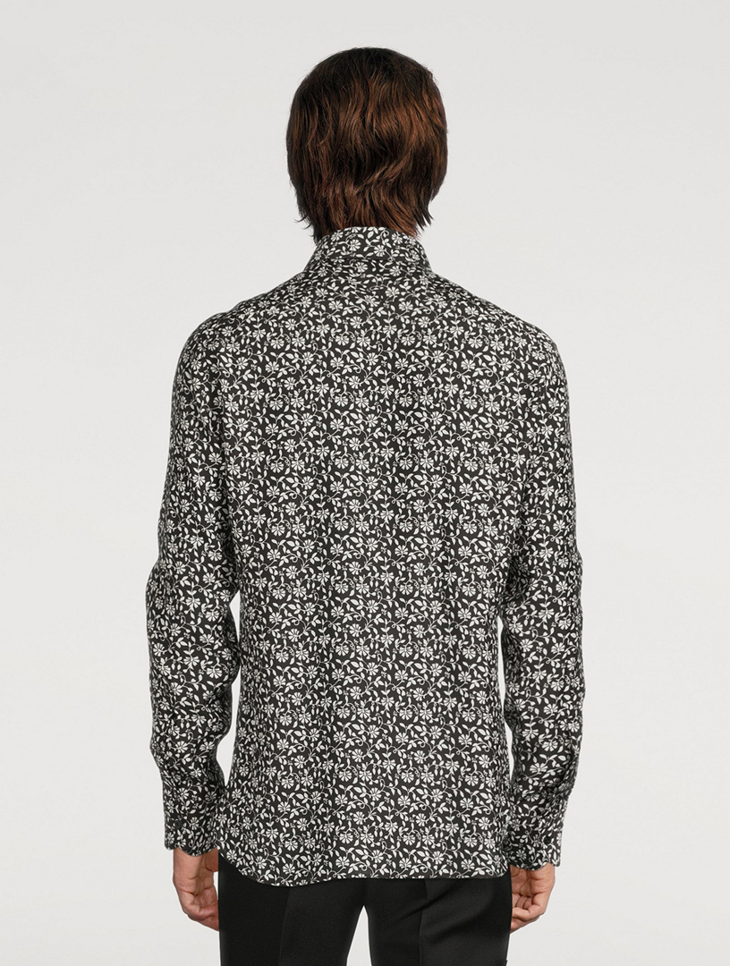 Long-Sleeve Shirt In Floral Print
