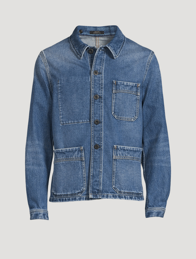 Denim work outlet jacket