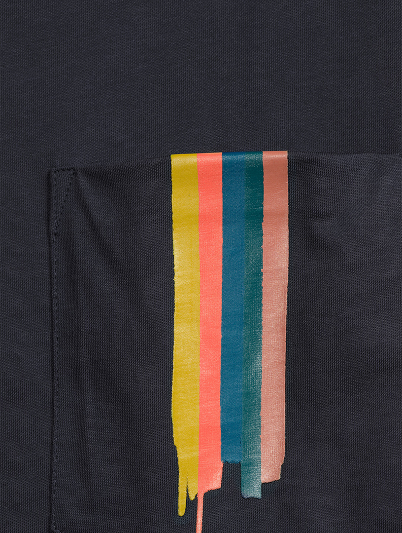 Painted Stripe Pocket T-Shirt