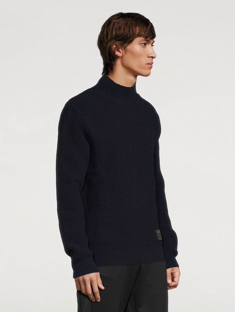 Wool Mockneck Sweater