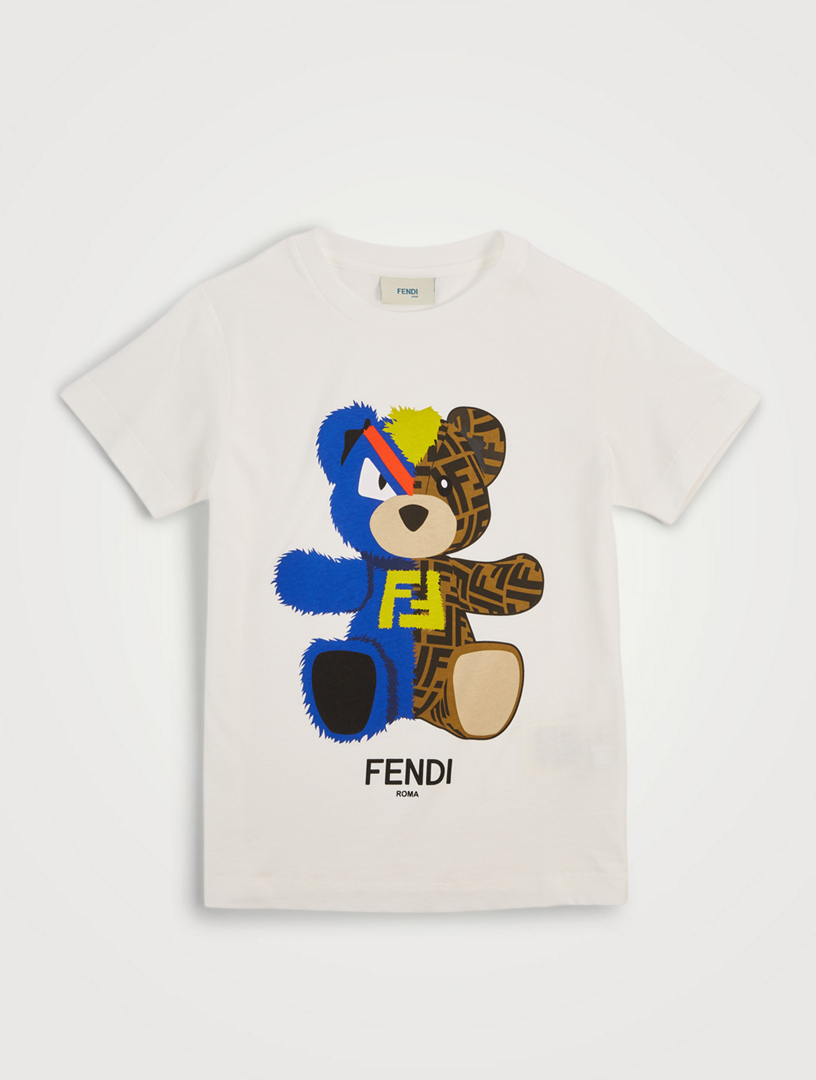 FENDI Patchwork Teddy Bear T-Shirt