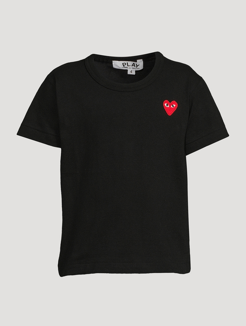 Cotton T-Shirt With Red Heart