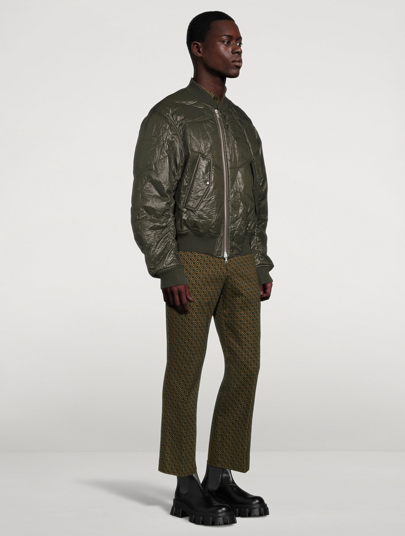 Vanverso Crinkled Bomber Jacket