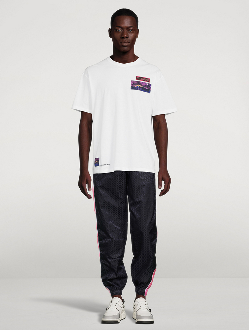 Cotton T-Shirt With Patches