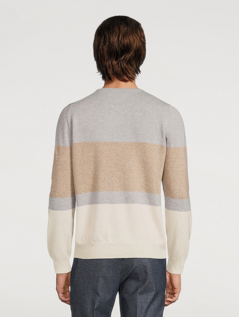 Wool And Cashmere Striped Sweater