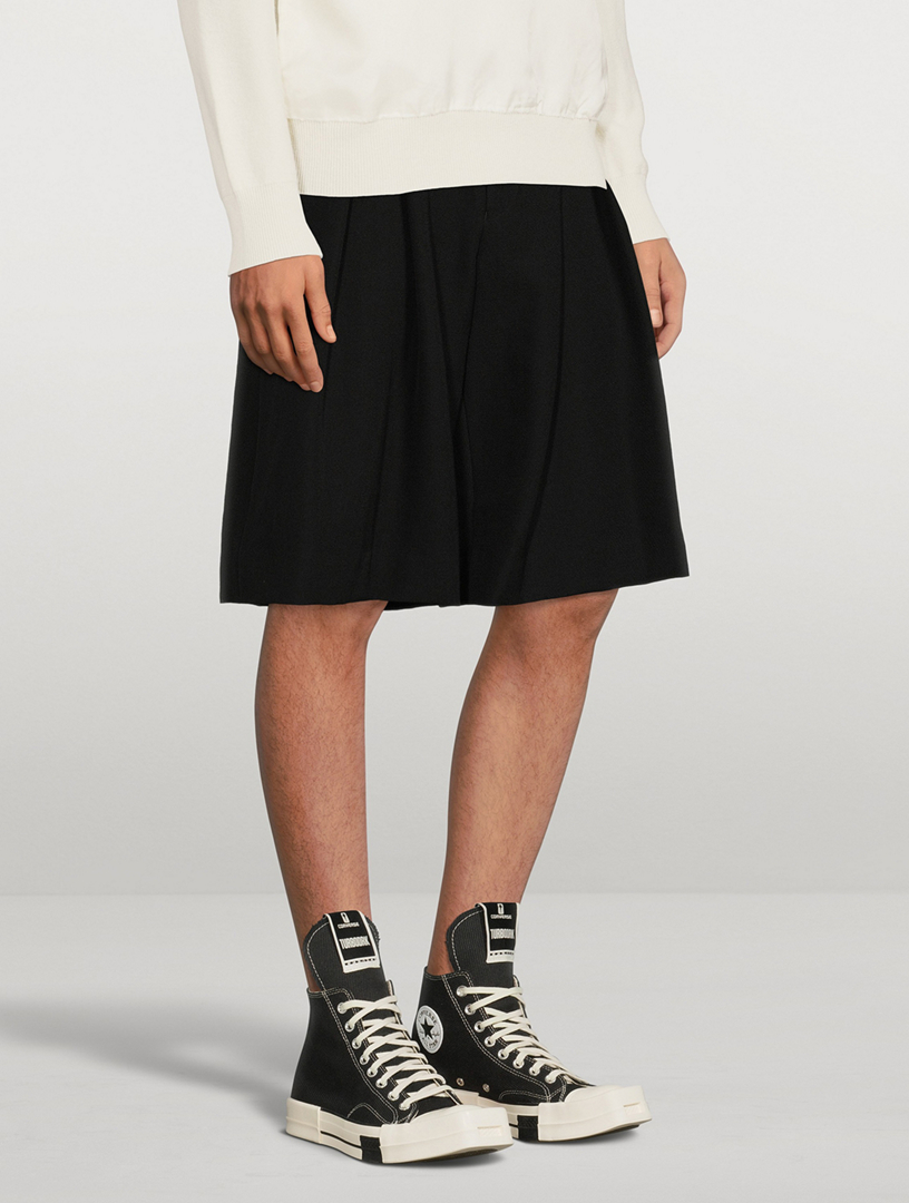 COMME DES GARÇONS HOMME PLUS Wool Pleated Bermuda Shorts | Holt 