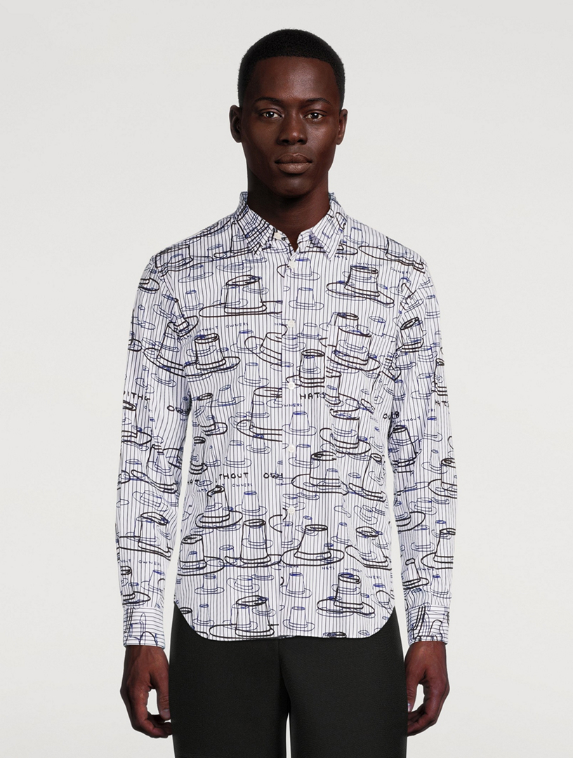 Cotton Shirt Hat Print