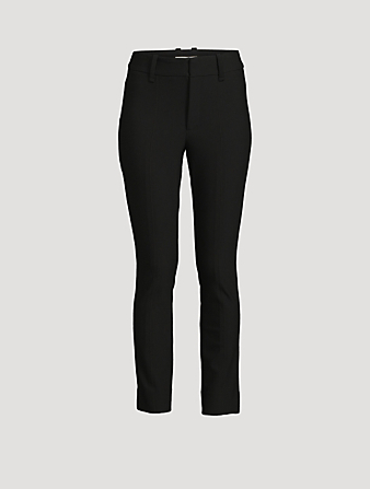 Wyongtao Dress Pants Women Women's Casual Wide Leg High Waisted Trousers  Spring and Autumn Solid Color Straight Long Pants Black M 