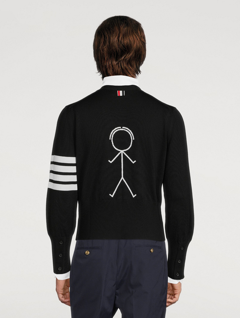 Mr. Thom Icon Wool 4-Bar Cardigan