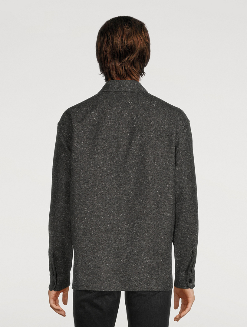 Cotton-Blend Overshirt With Pockets