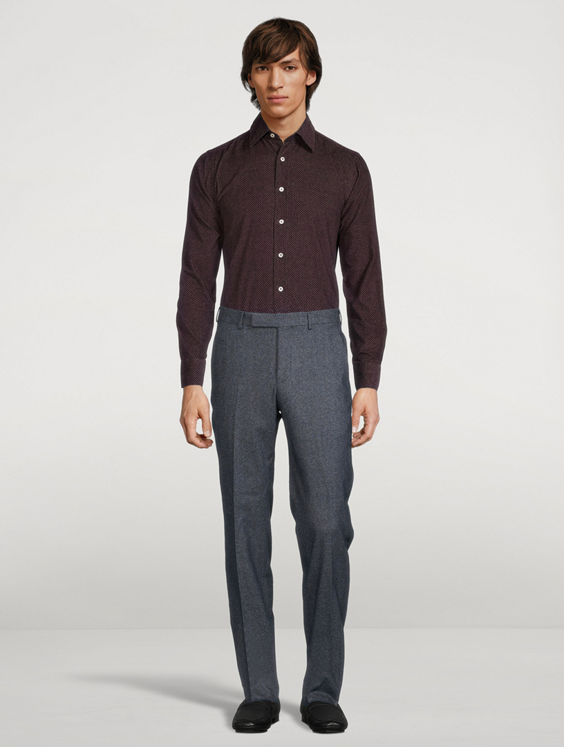 Wool Cotton And Cashmere Pants