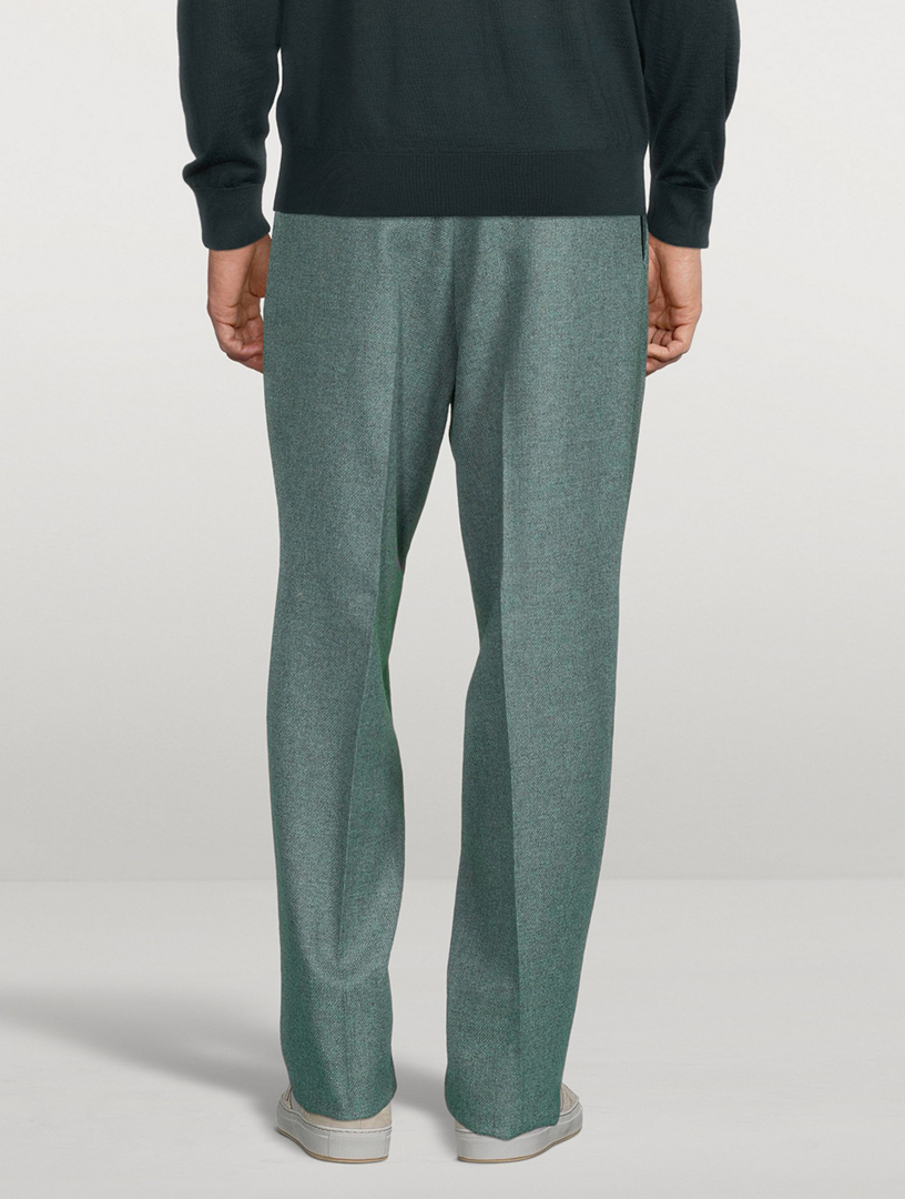 Shetland Wool Oversized Pants