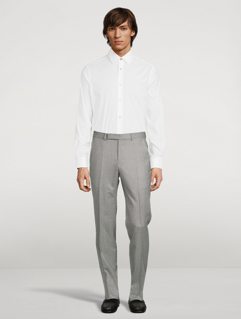 ZEGNA Wool Flannel Pants | Holt Renfrew