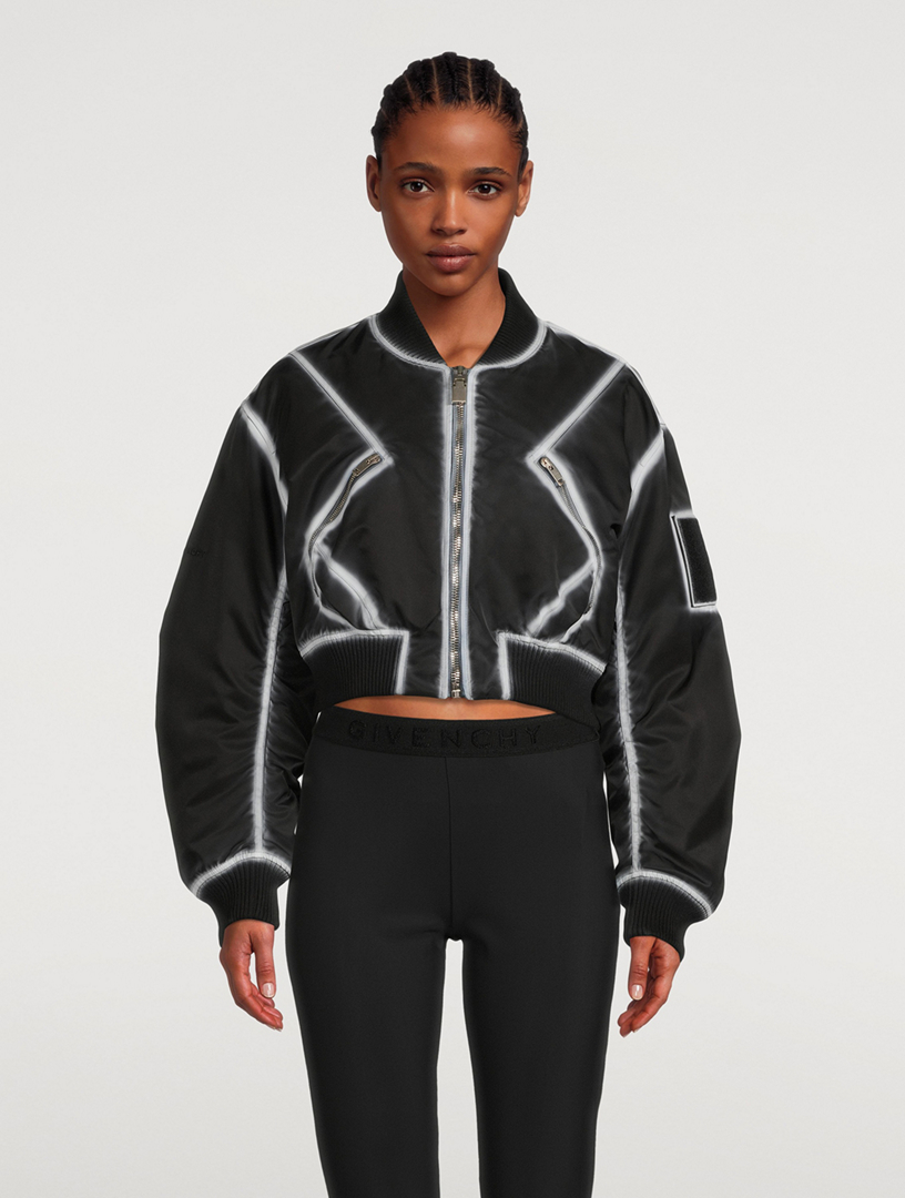 アウターその他 GIVENCHY Women Outer BW00N06Z0R 004 Black Leather bomber jacket in black - Givenchy | Mytheresa