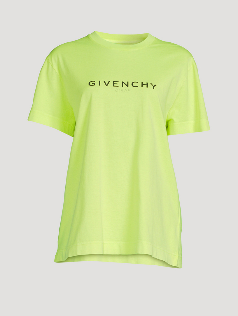 Mens Givenchy yellow Paris Reverse T-Shirt