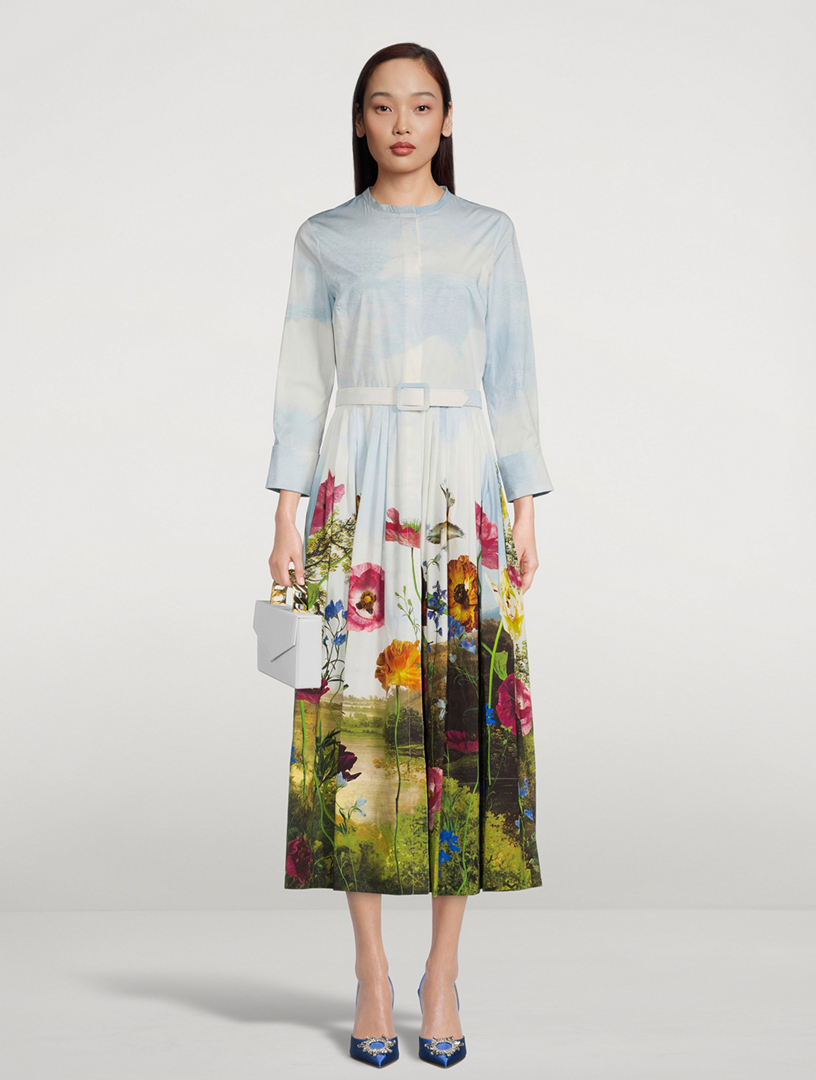 Oscar de la outlet renta shirt dress