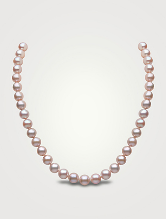 Collier Classic en or 18 ct avec perles d'eau douce roses
