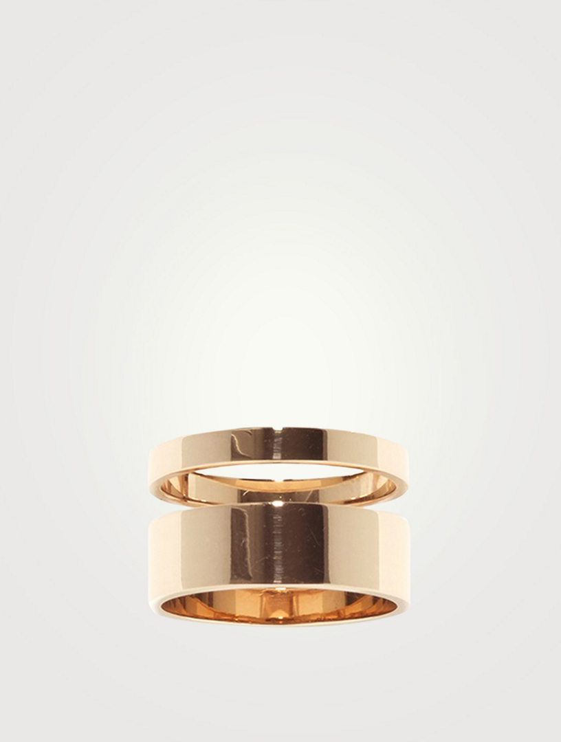国内発| REPOSSI Berbere 18K ローズゴールド ダブルリング Berbere 2連リング ピンクゴールド