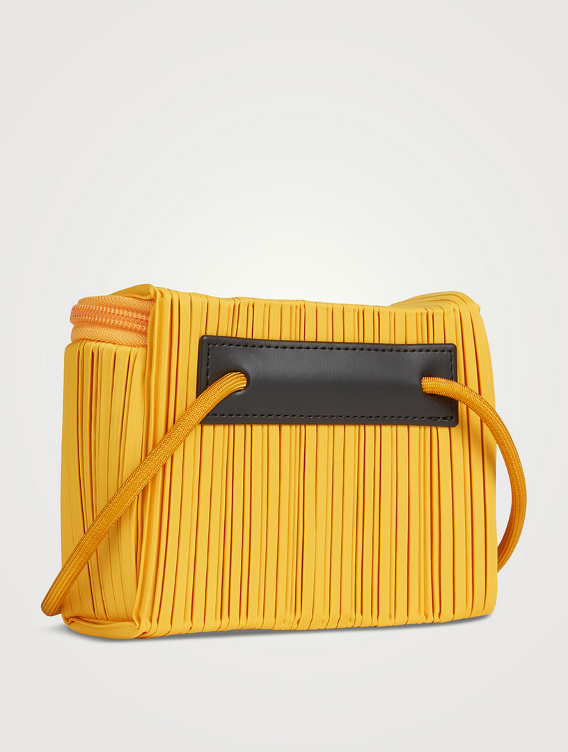 Pleats Please Issey Miyake, Bag Box Pleats Bag in Bright Orange | NOBANANAS