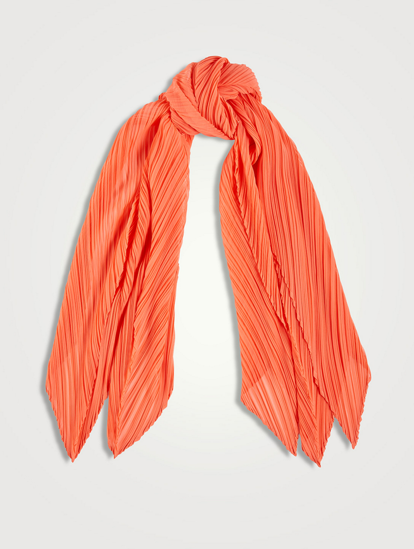 Issey miyake pleated scarf deals