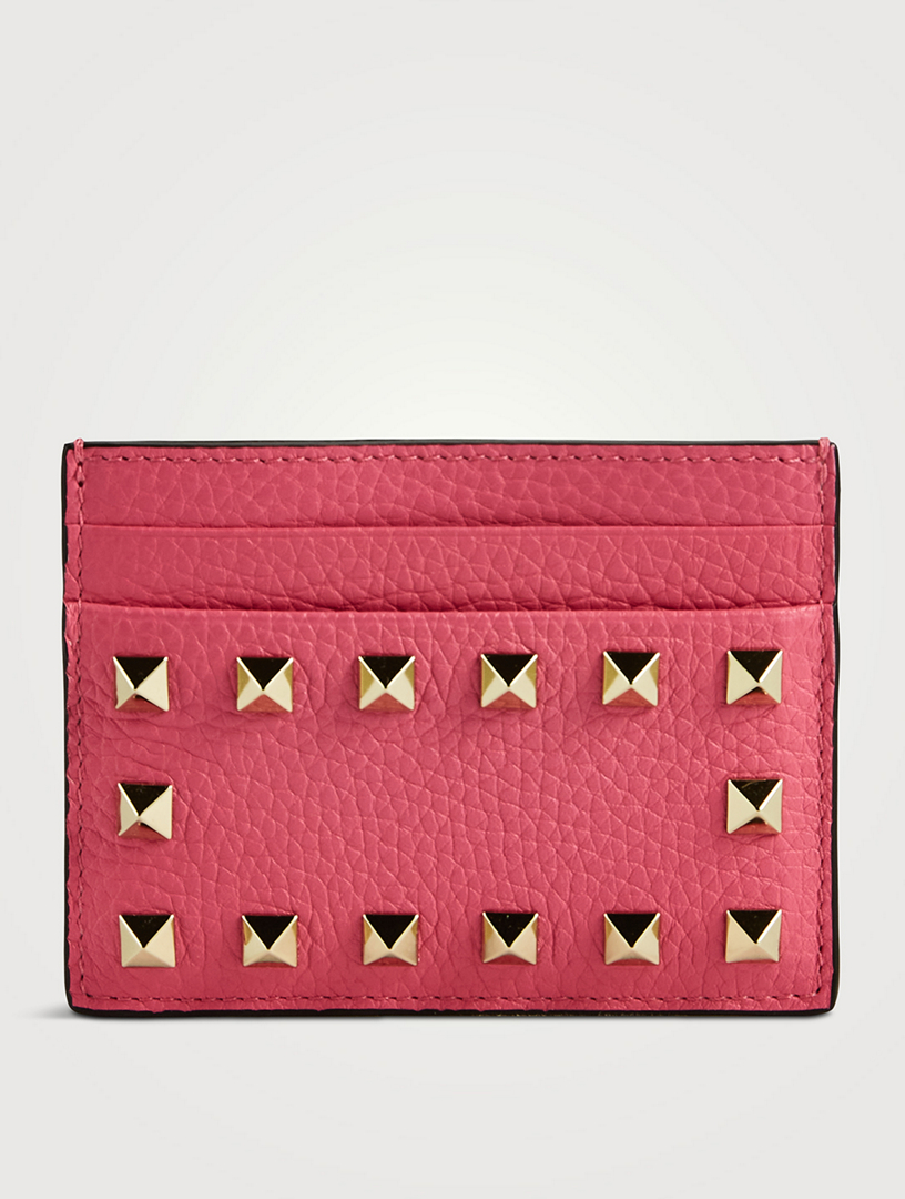 Rockstud Leather Card Holder