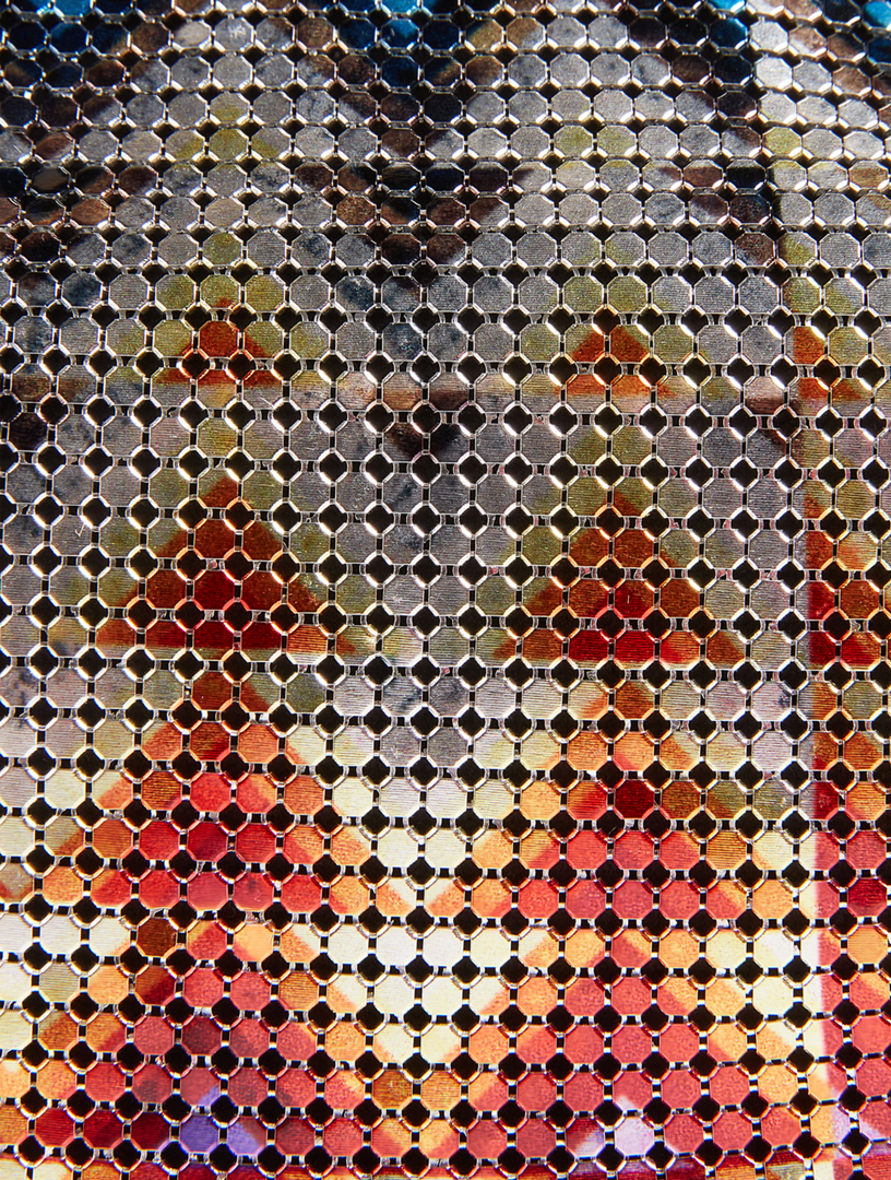 Pixel II Metal Mesh Clutch