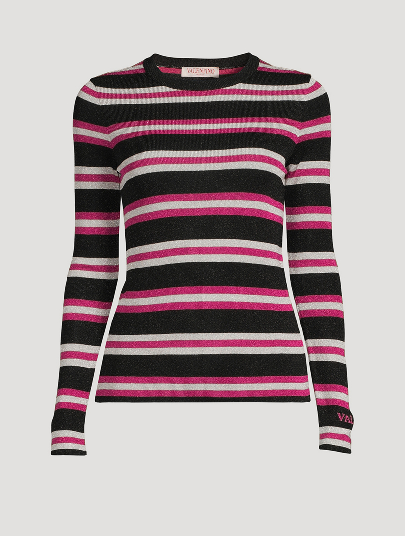 Lurex Stripe Sweater