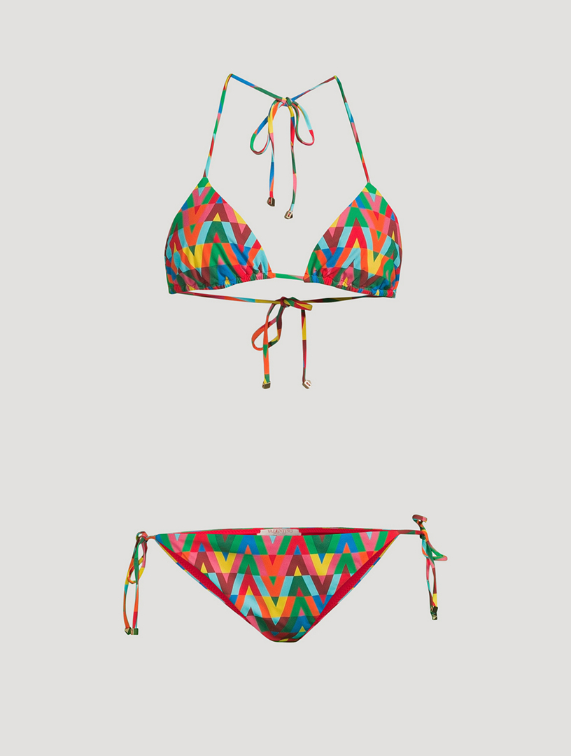 VALENTINO Bikini In Optical Print | Holt Renfrew