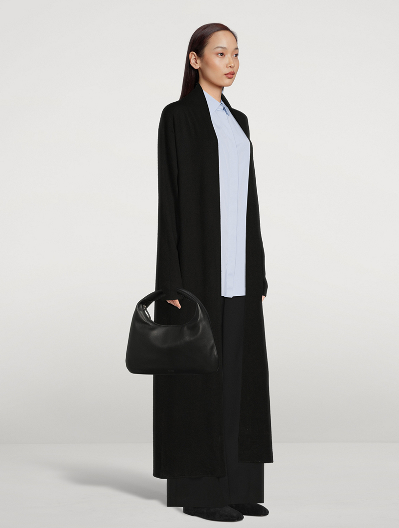 The Row Small Everyday Shoulder Bag Black