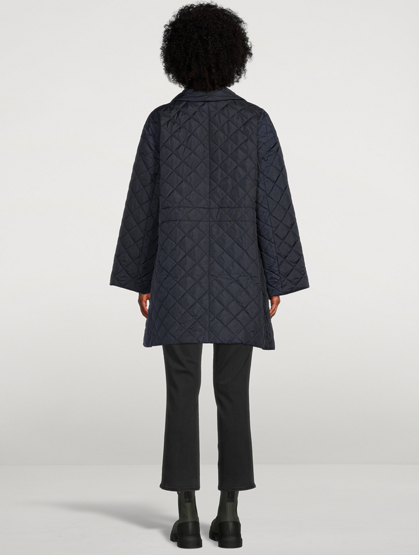 GANNI Recycled Ripstop Quilted Coat | Holt Renfrew