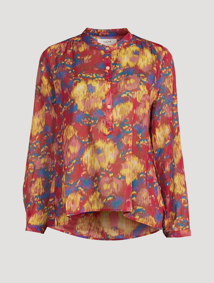 Isabel Marant Étoile Maria Cotton Blouse In Floral Print 