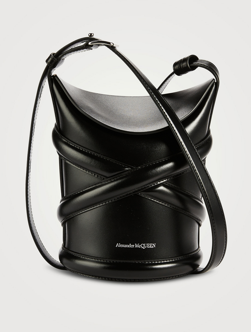 ALEXANDER MCQUEEN Small The Curve Leather Bucket Bag | Yorkdale Mall