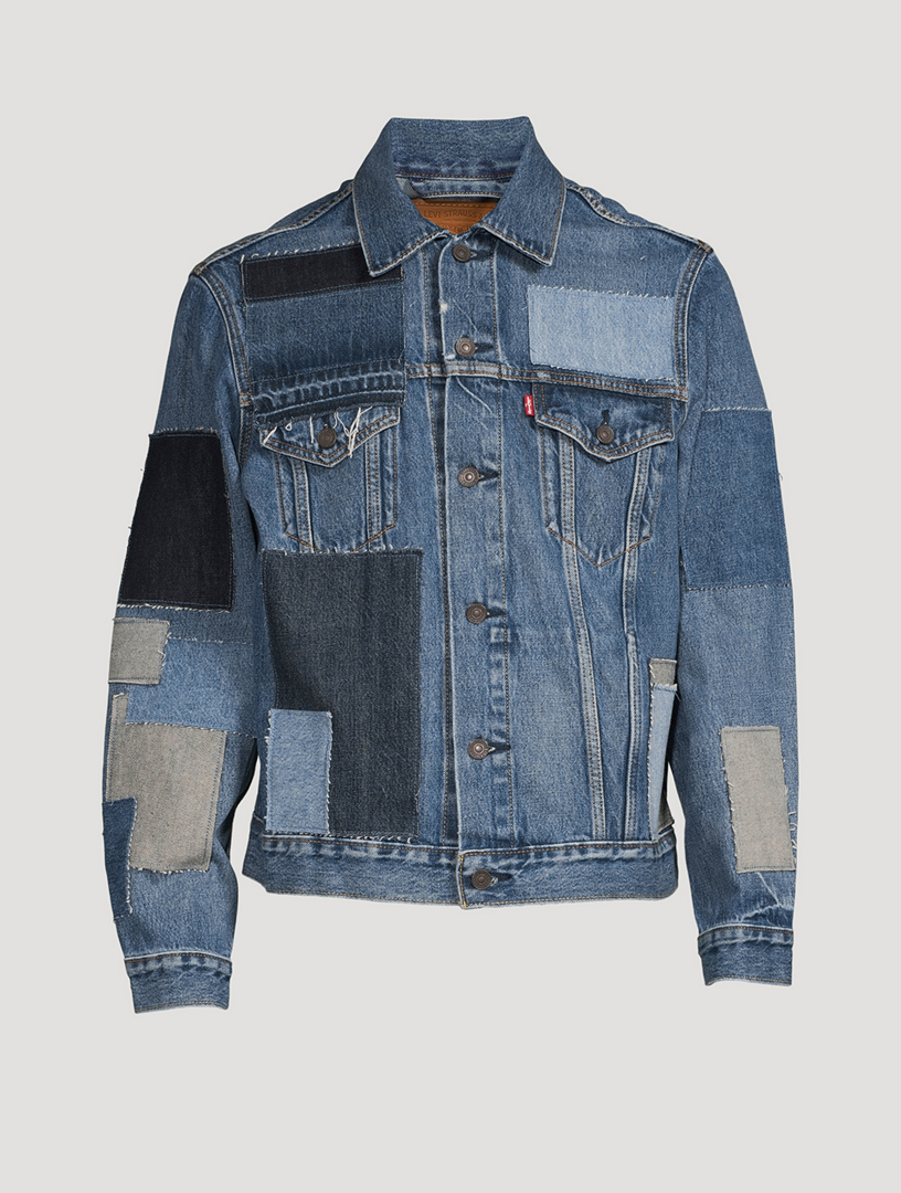 Levi's patchwork store denim jacket